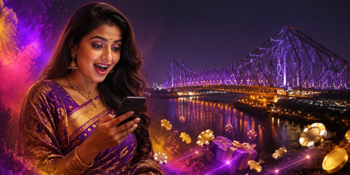 VIP user accessing mobile casino during Holi festival celebrations in Kolkata